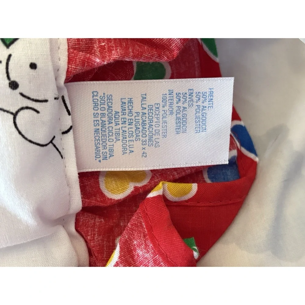 Vintage Carters Riegel Baby Blanket Balloon Bear Reversible Ruffle Comforter USA